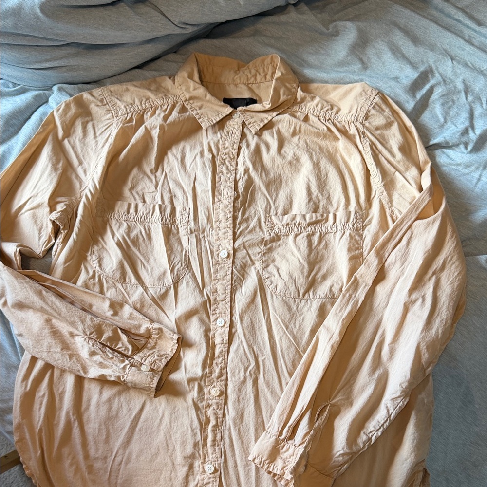 J. Crew Women's Tan Button-Down Shirt